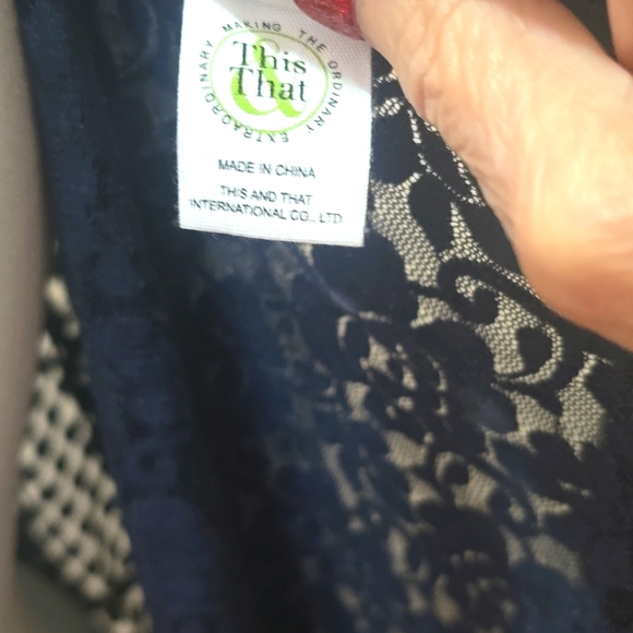 This and That Blue Multi-lace Long Duster, XL - Picture 9 of 9